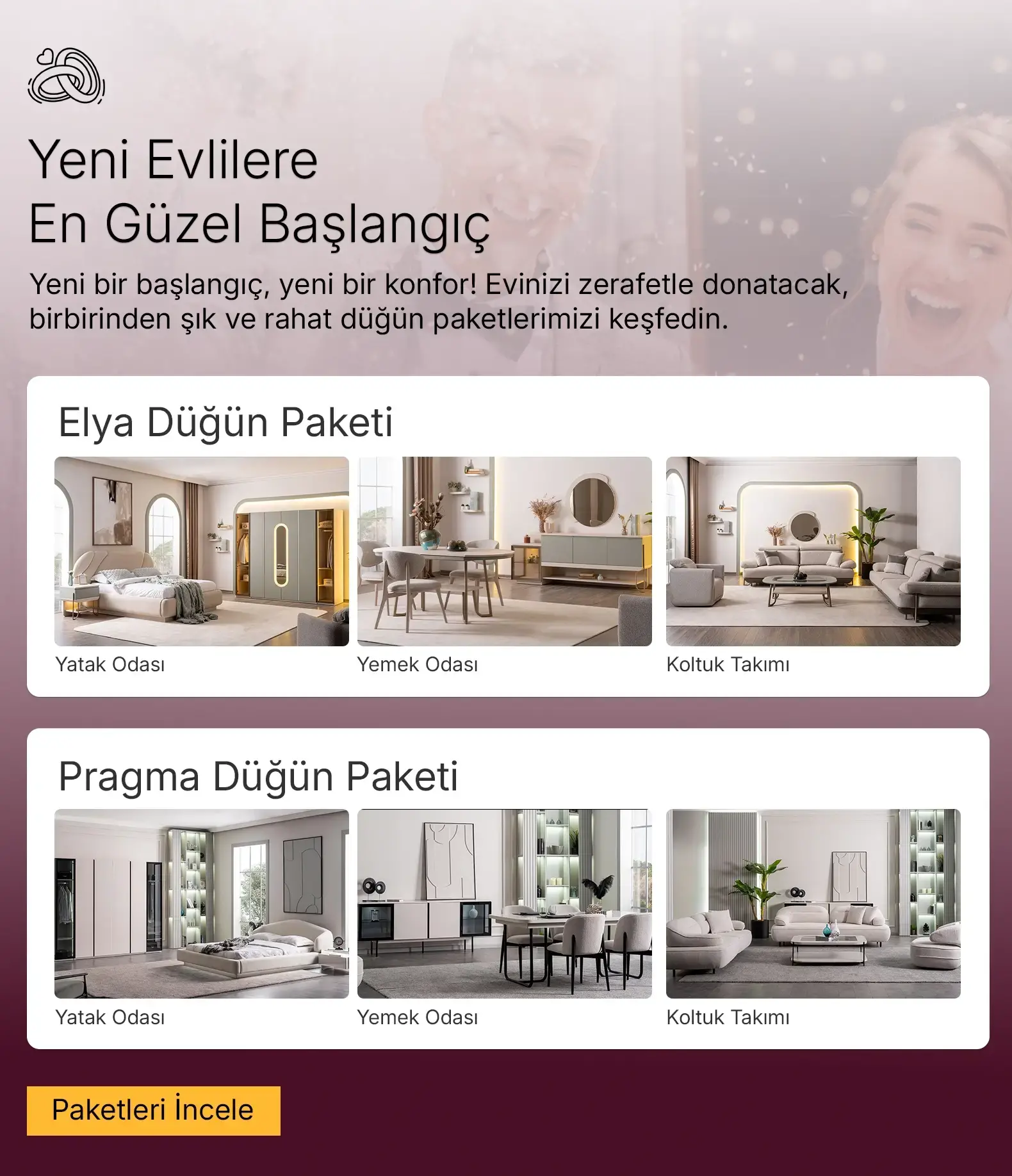 Savenis Mobilya Düğün Paketleri | Mart Ayı