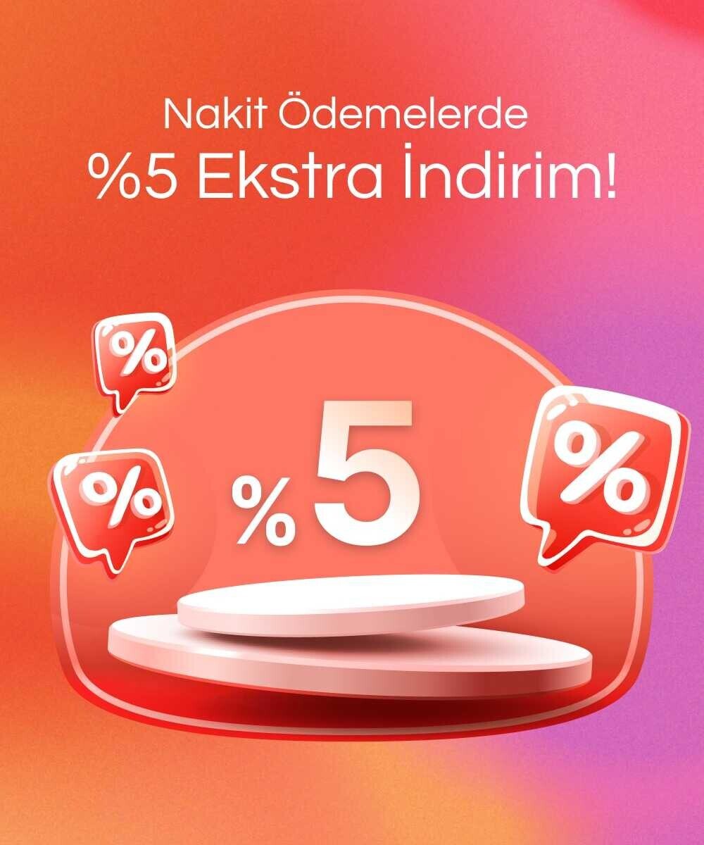 Nakit Ödemelerde %5 Ekstra İndirim