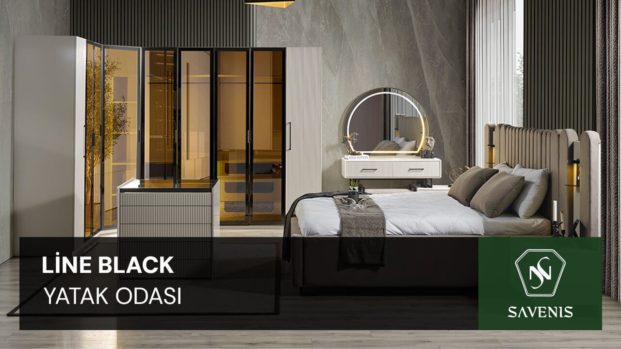 Line Black Yatak Odası