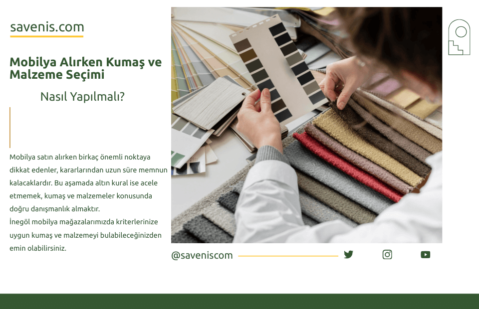 Mobilya Alırken Kumaş ve Malzeme Seçimi Nasıl Yapılmalı?