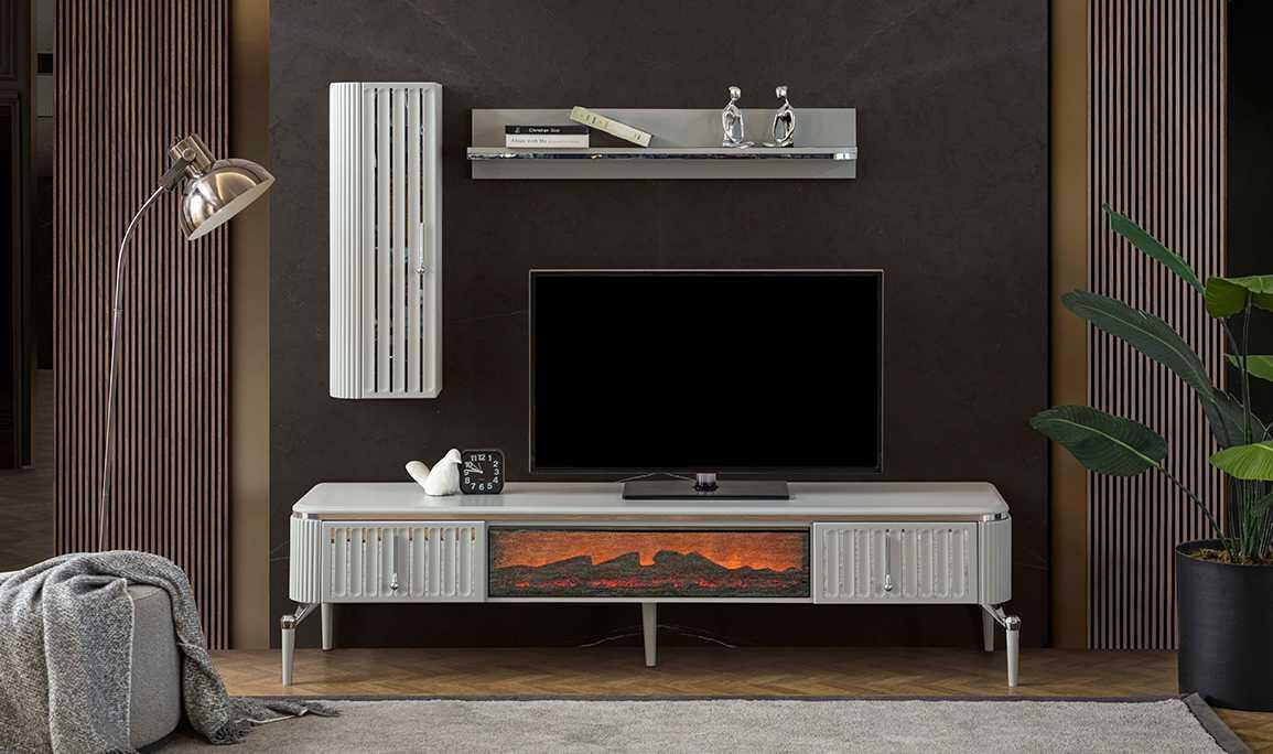 2026’nın En Şık Şömineli TV Ünitesi Modelleri