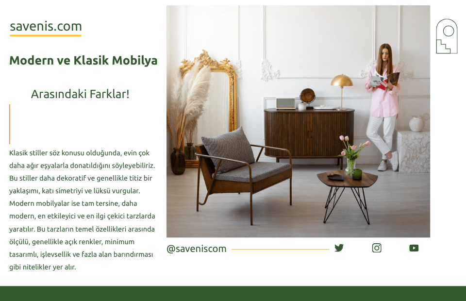 Modern ve Klasik Mobilya Arasındaki Farklar
