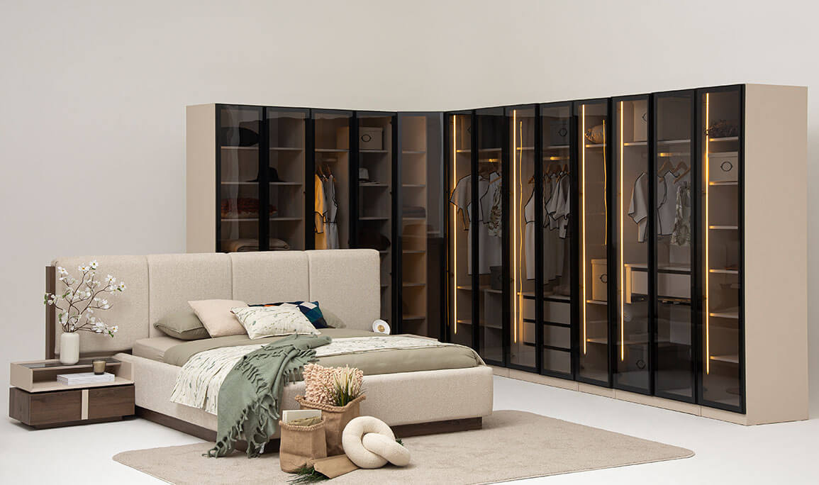 Aral Giyinme Köşe Yatak Odası - 2