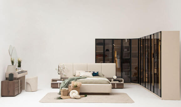 Aral Giyinme Köşe Yatak Odası - 1