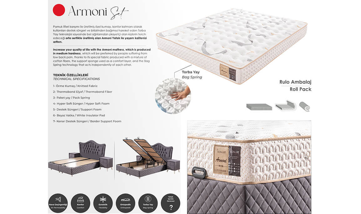 Armoni Ortopedik Yaylı Yatak - 2