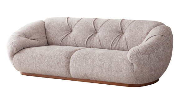 Arte Krem Üçlü Koltuk - 3