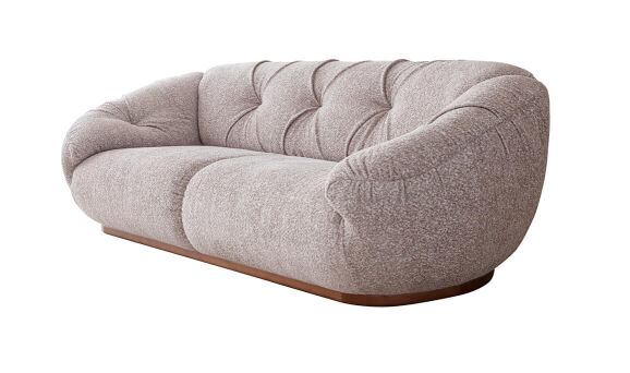 Arte Krem Üçlü Koltuk - 4