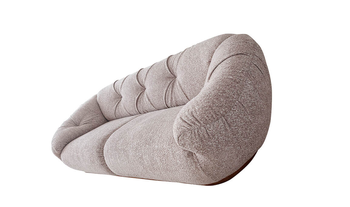 Arte Krem Üçlü Koltuk