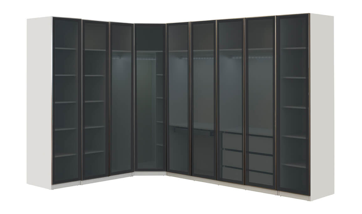 Arya 9 Kapılı Köşe Gardırop - 