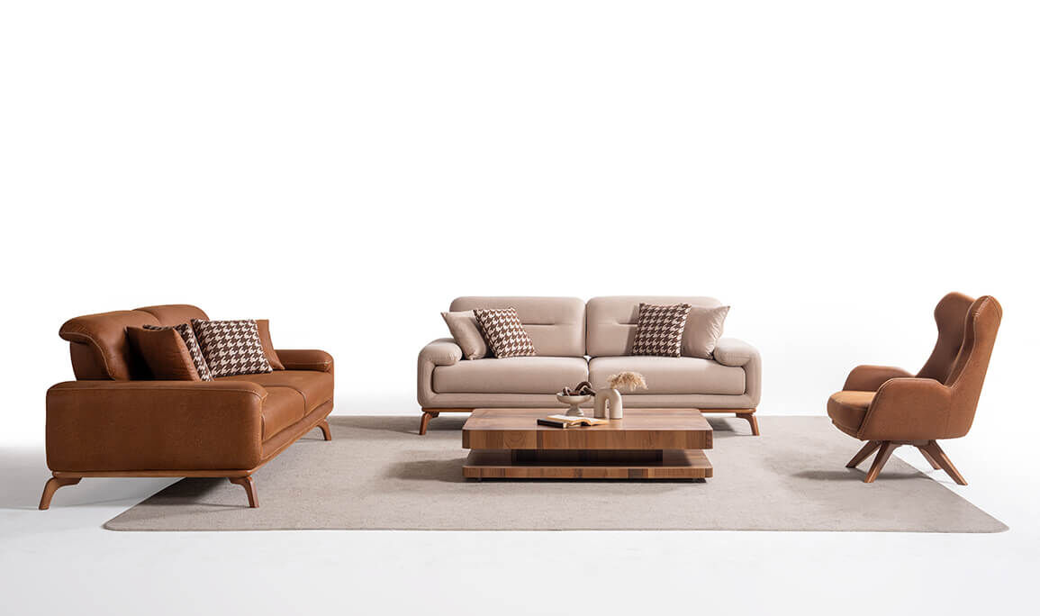 Aspendos Ahşap Koltuk Takımı