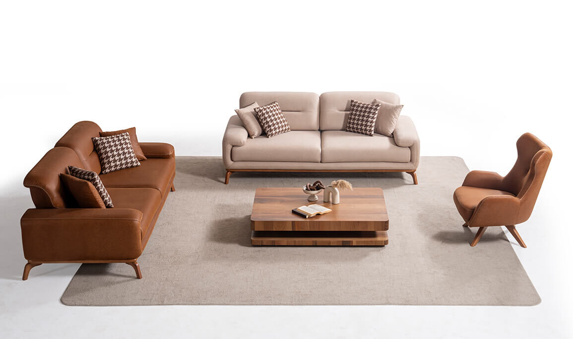 Aspendos Ahşap Koltuk Takımı