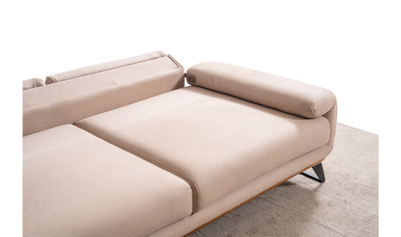 Aspendos Krem Üçlü Koltuk - 14