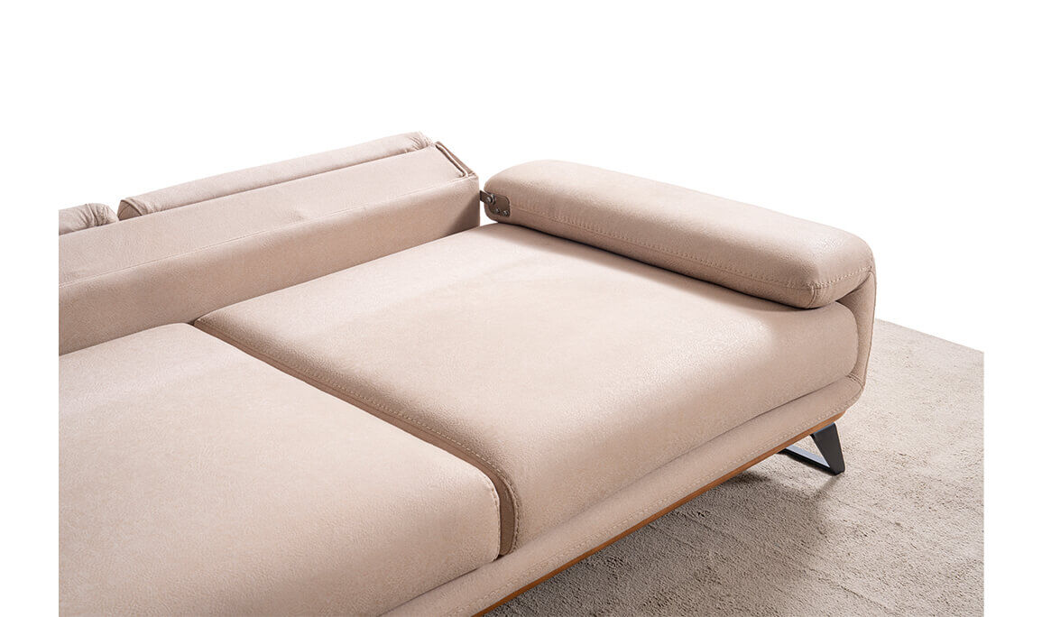 Aspendos Krem Üçlü Koltuk - 14