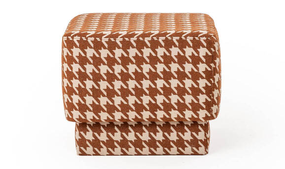 Aura Linen Kare Puf - 