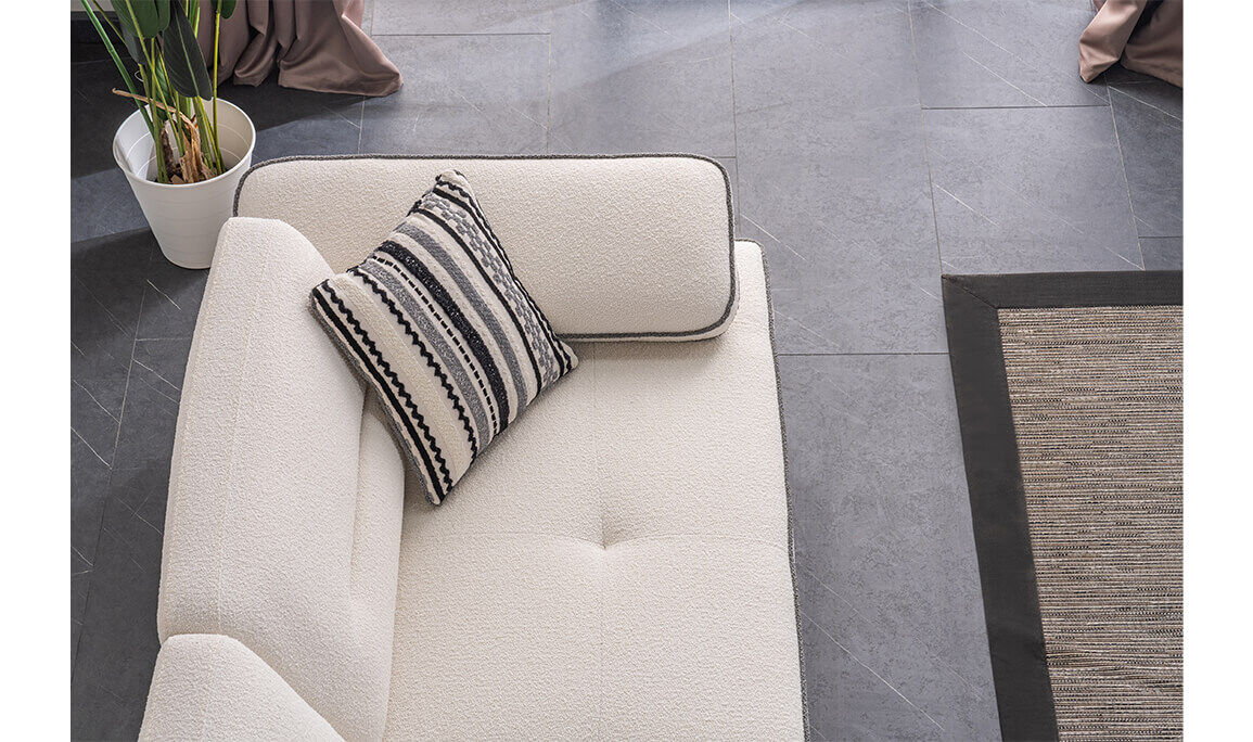 Aura Krem Üçlü Koltuk - 8