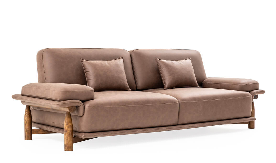 Aura Nubuk Üçlü Koltuk V2