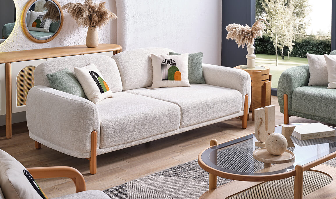 Begonvil Koltuk Takımı 3+3+1+1 Outlet - 7