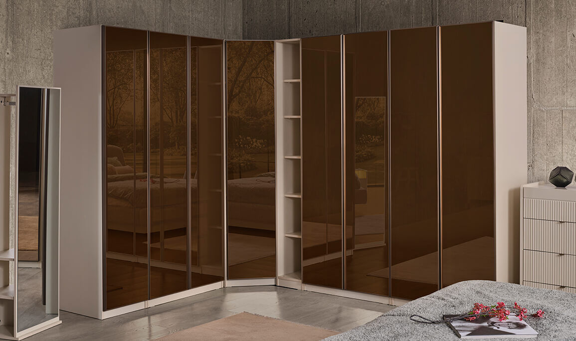 Boston 8 Kapılı Köşe Gardırop