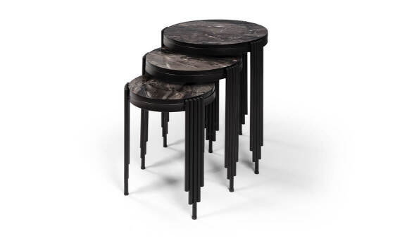 Buzzy Siyah Zigon Sehpa - 