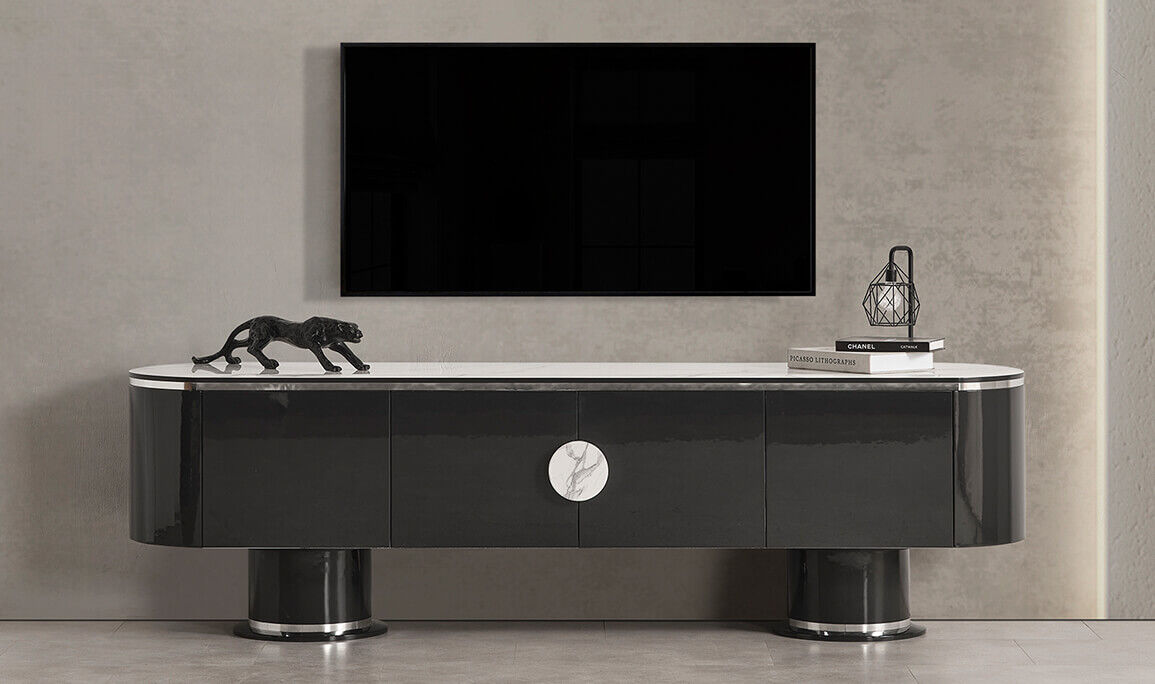 Cartier Antrasit Tv Sehpası - 