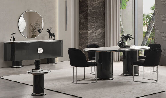 Cartier Antrasit Yemek Odası - 3