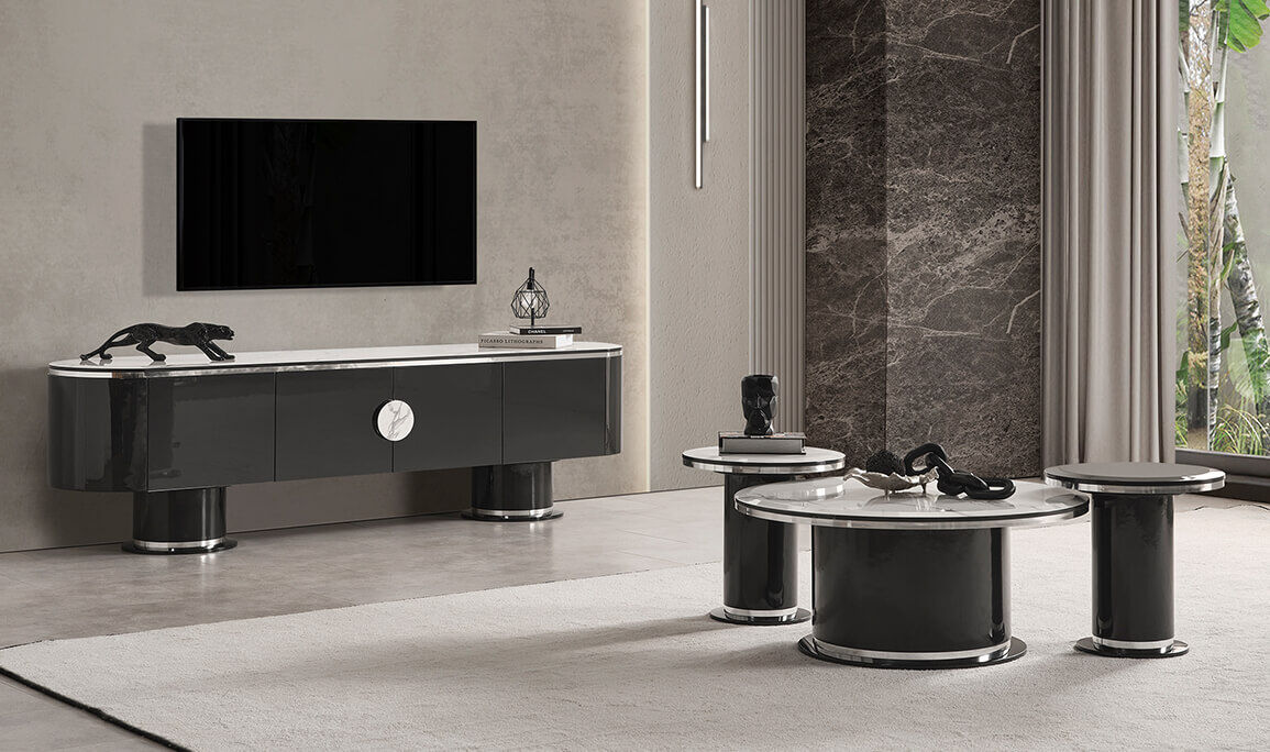 Cartier Antrasit Yemek Odası - 7