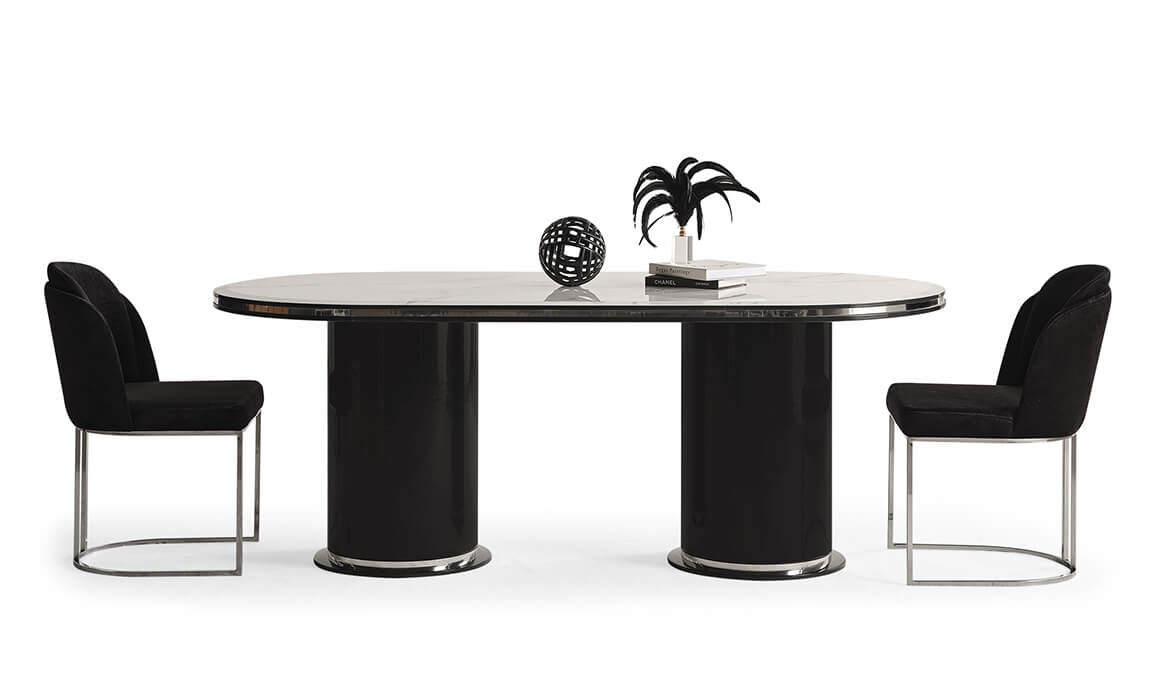 Cartier Antrasit Yemek Odası - 12