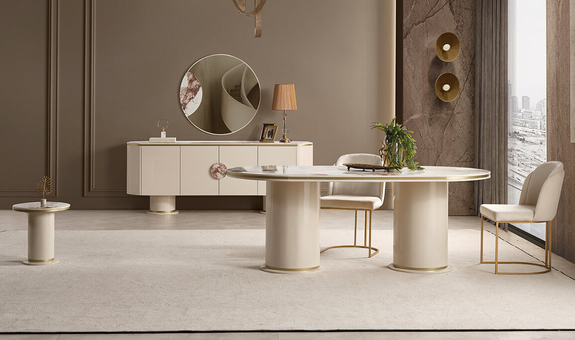 Cartier Krem Yemek Odası - 4