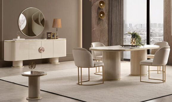 Cartier Krem Yemek Odası - 6