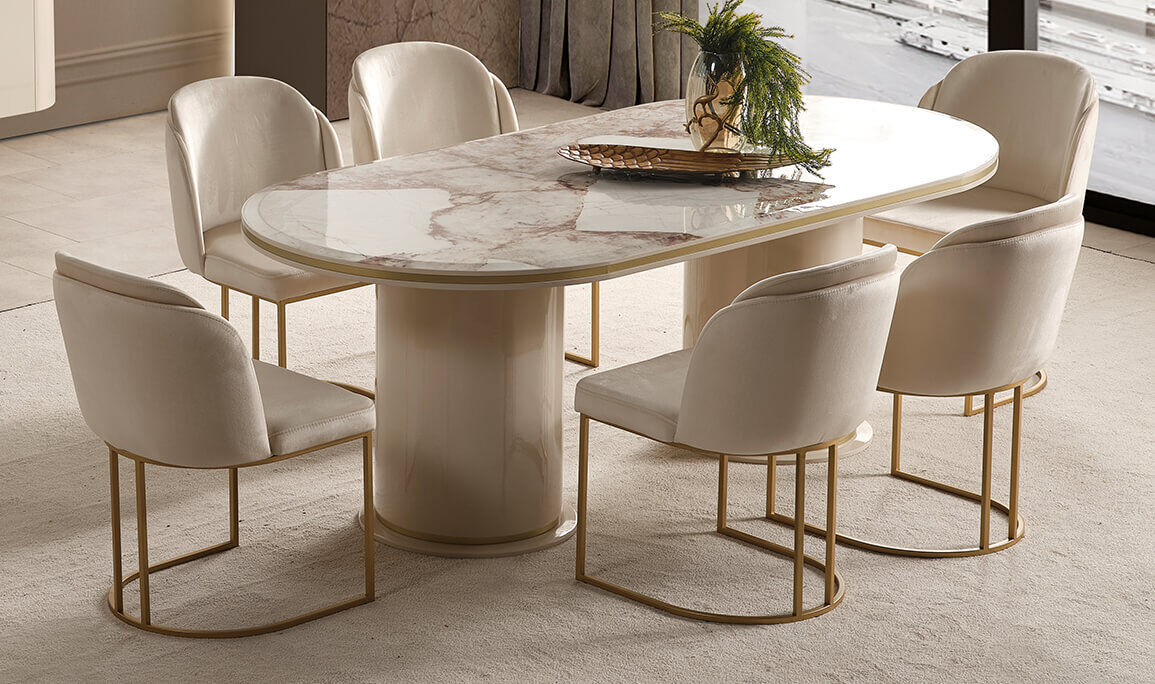 Cartier Krem Yemek Odası - 9