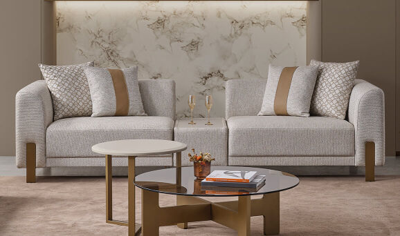 Cloud Sehpalı Üçlü Koltuk - 1