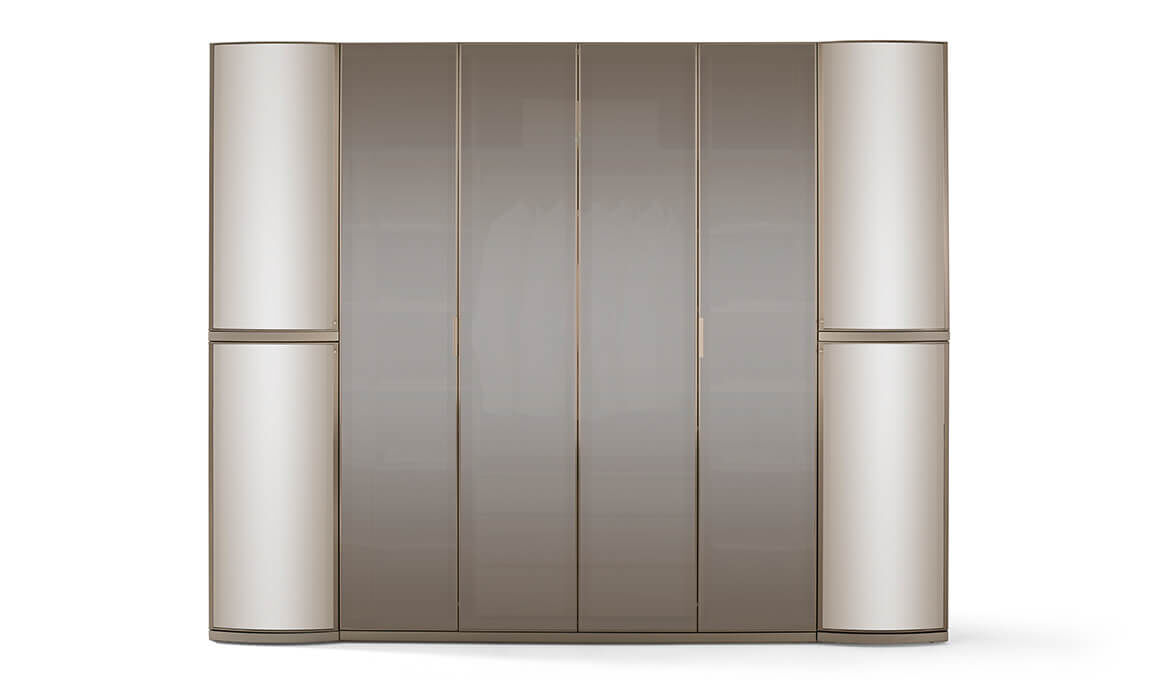 Delta 6 Kapılı Camlı Gardırop