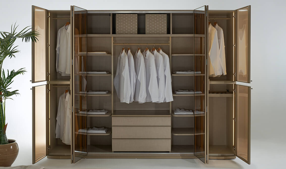 Delta 6 Kapılı Camlı Gardırop - 3