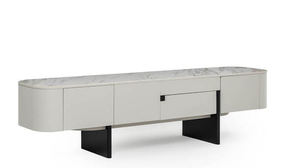 Delta Gri Porselen Tv Sehpası - 3