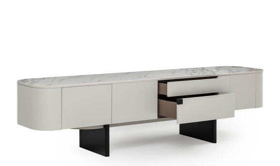 Delta Gri Porselen Tv Sehpası - 4