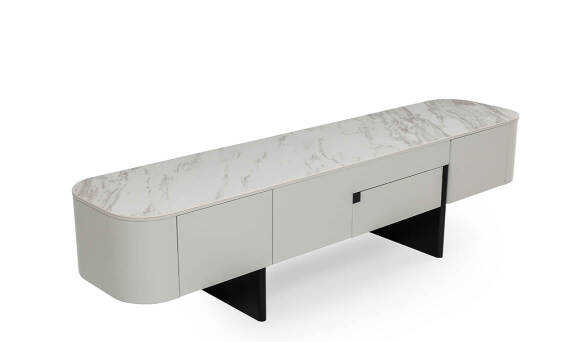 Delta Gri Porselen Tv Sehpası - 5