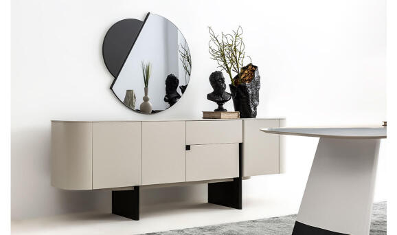 Delta Gri Siyah Porselen Yemek Odası - 5