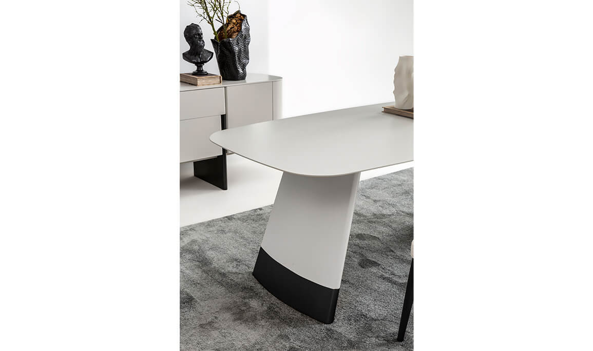 Delta Gri Siyah Porselen Yemek Odası - 12