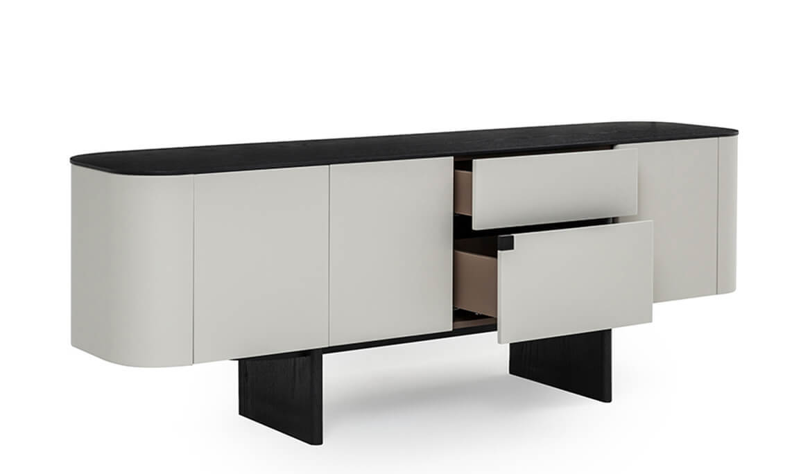 Delta Gri Siyah Porselen Yemek Odası - 34