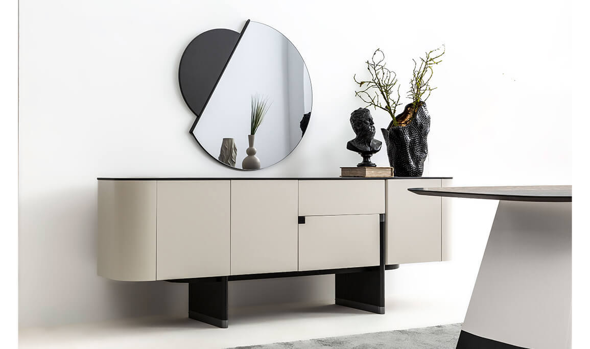 Delta Gri Siyah Traverten Yemek Odası - 6