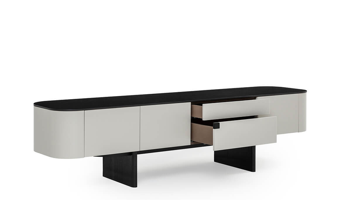 Delta Gri Siyah Traverten Yemek Odası - 47