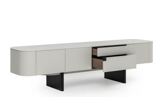 Delta Gri Siyah Traverten Yemek Odası - 48