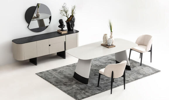 Delta Gri Siyah Yemek Odası - 2