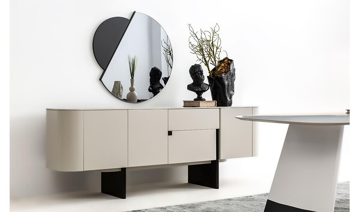 Delta Gri Siyah Yemek Odası - 7