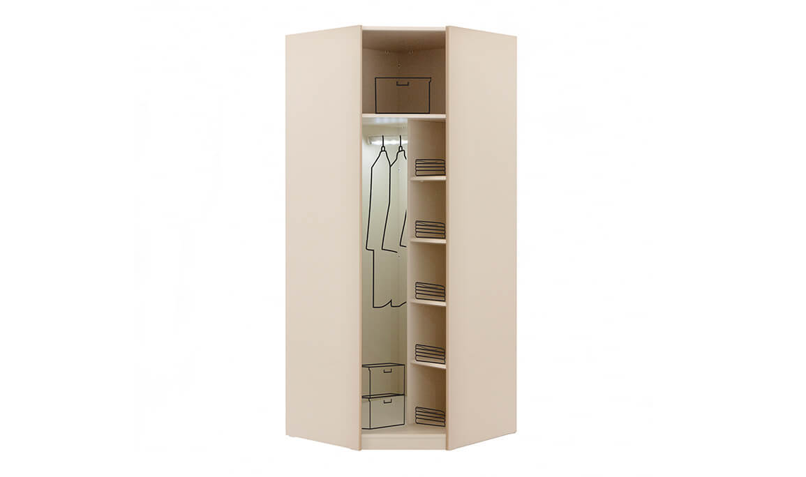 Dolce 9 Kapılı Köşe Gardırop - 8