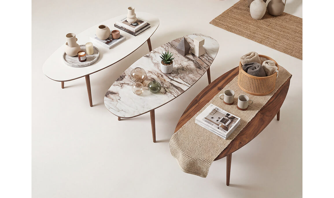 Elips Orta Sehpa Ceviz