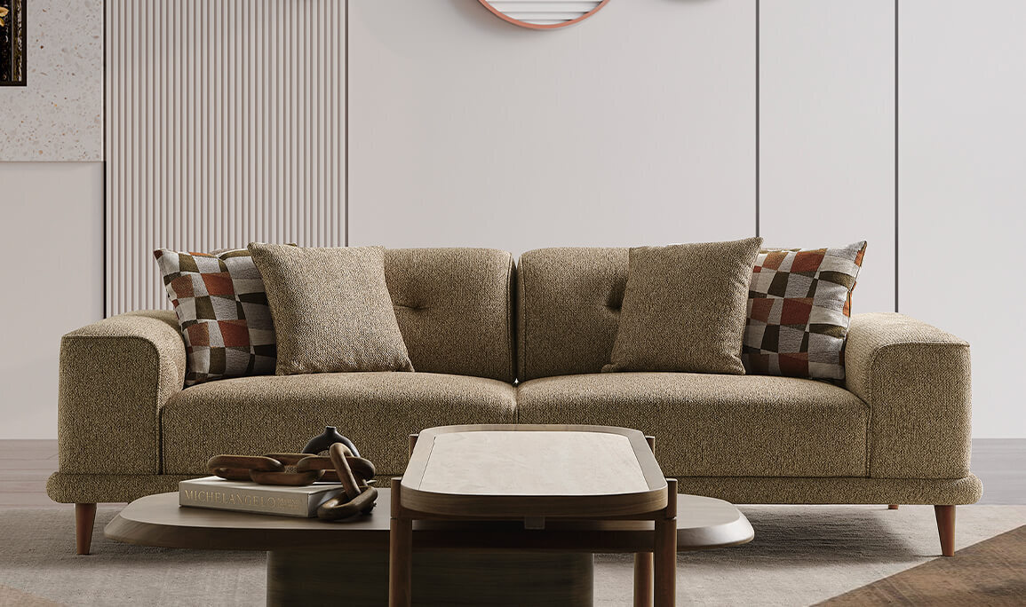 Erebus Üçlü Koltuk Yeşil - 1