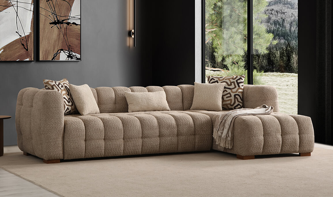 Estanze Yataklı Mini L Köşe Takımı - 1