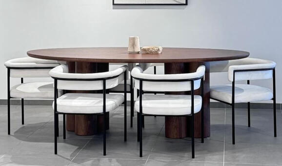 Flora Ceviz Yemek Masası - 1