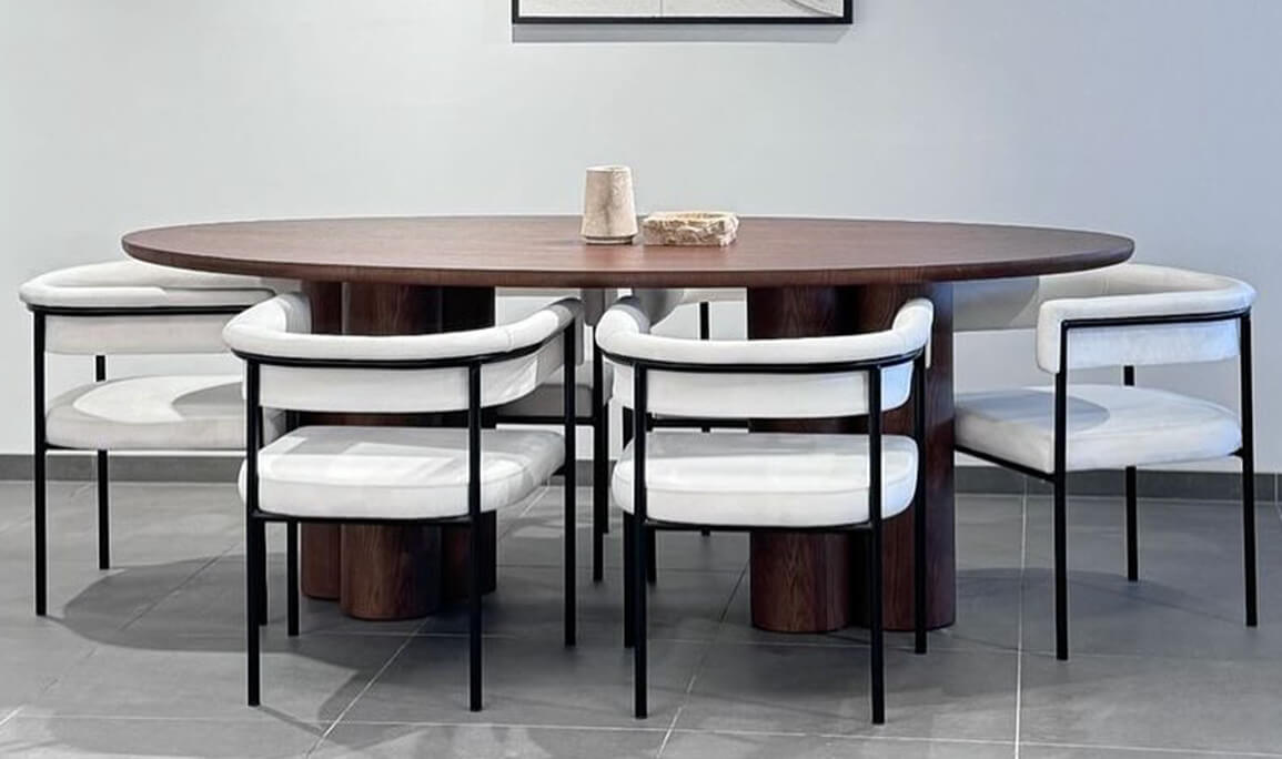 Flora Ceviz Yemek Masası - 1